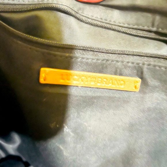 Lucky brand  Chic Tan Leather Handbag with exterior pouch styling - Picture 3 of 5